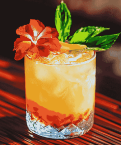 Aesthetic Mai Tai Tropical Diamond Painting