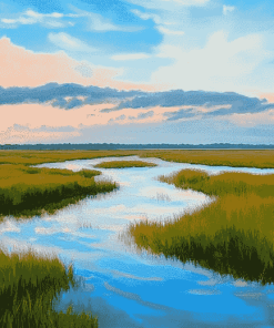 Aesthetic Marsh Landscapes Diamond Painting