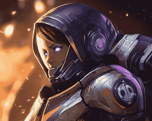 Aesthetic Mass Effect Tali Diamond Painting