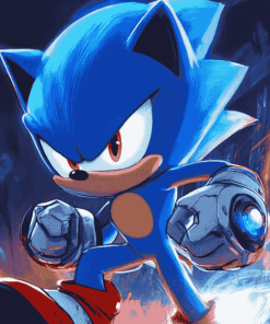 Aesthetic Metal Sonic Diamond Painting