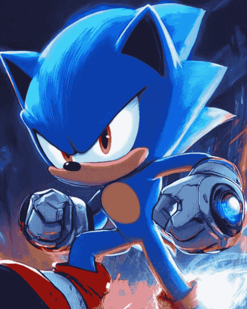 Aesthetic Metal Sonic Diamond Painting