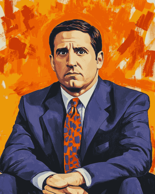 Aesthetic Michael Scott Pop Culture Diamond Painting