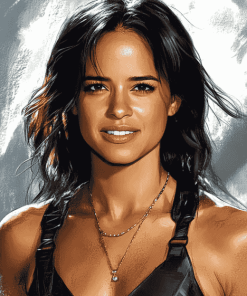 Aesthetic Michelle Rodriguez Diamond Painting