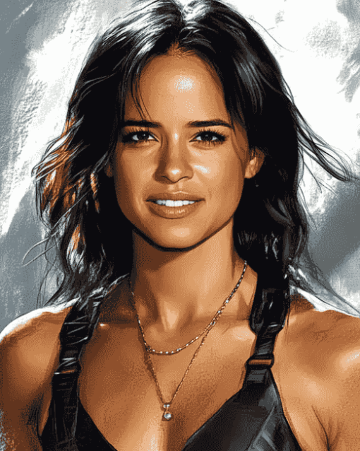 Aesthetic Michelle Rodriguez Diamond Painting