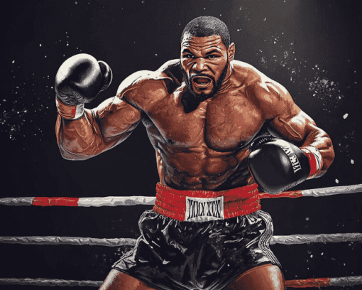 Aesthetic Mike Tyson Boxer Diamond Painting