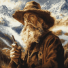 Aesthetic Mountain Man Landscape Diamond Painting