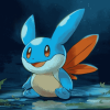 Aesthetic Mudkip Pokemon Diamond Painting