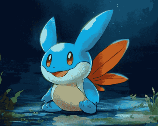 Aesthetic Mudkip Pokemon Diamond Painting