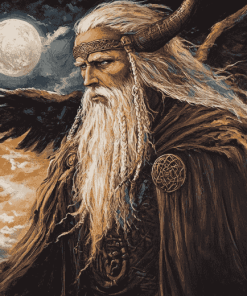 Aesthetic Odin Nordic Fantasy Diamond Painting