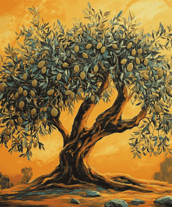 Aesthetic Olive Tree Diamond Painting