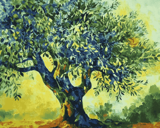 Aesthetic Olive Tree Diamond Painting