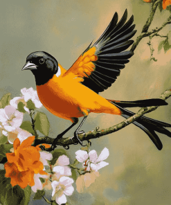 Aesthetic Orioles Birds Diamond Painting