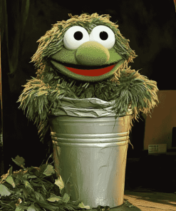 Aesthetic Oscar Grouch Diamond Painting