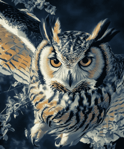 Aesthetic Owl Art Diamond Painting