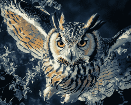 Aesthetic Owl Art Diamond Painting