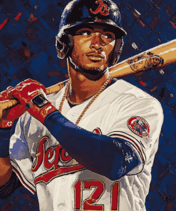 Aesthetic Ozzie Albies Baseball Diamond Painting