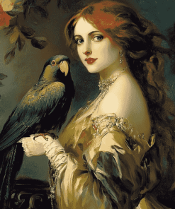 Aesthetic Parrot Vintage Diamond Painting