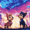 Aesthetic Paw Patrol Fantasy Diamond Painting