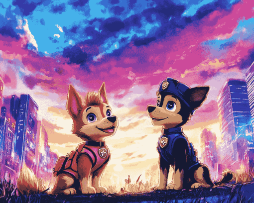 Aesthetic Paw Patrol Fantasy Diamond Painting