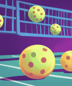 Aesthetic Pickleball Cartoon Diamond Painting