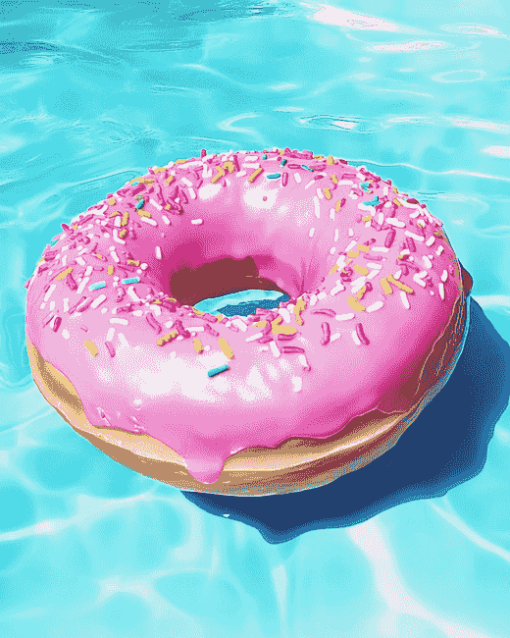 Aesthetic Pink Donut Diamond Painting