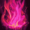 Aesthetic Pink Fire Diamond Painting