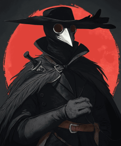 Aesthetic Plague Doctor Fantasy Diamond Painting