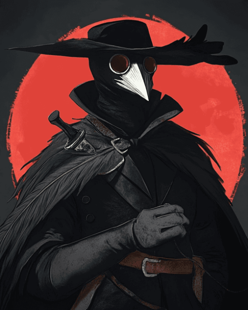 Aesthetic Plague Doctor Fantasy Diamond Painting