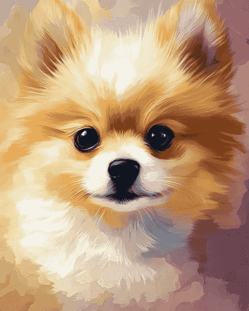 Aesthetic Pomchi Puppy Diamond Painting