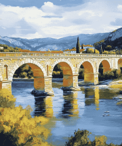 Aesthetic Pont Du Gard Diamond Painting