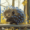 Aesthetic Porcupine Animation Diamond Painting