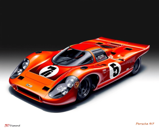 Aesthetic Porsche 917 Cars Diamond Painting