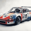 Aesthetic Porsche Race Diamond Painting