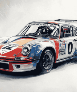 Aesthetic Porsche Race Diamond Painting