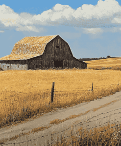 Aesthetic Prairie Barns Diamond Painting