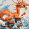 Aesthetic Red Dragon Art Diamond Painting