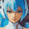 Aesthetic Rei Ayanami Anime Diamond Painting