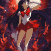 Aesthetic Sailor Mars Anime Diamond Painting