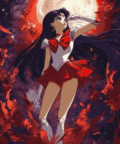 Aesthetic Sailor Mars Anime Diamond Painting