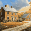 Aesthetic Saltbox House Diamond Painting