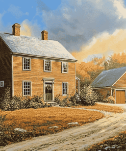 Aesthetic Saltbox House Diamond Painting