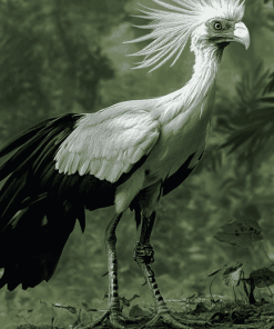 Aesthetic Secretarybird Diamond Painting