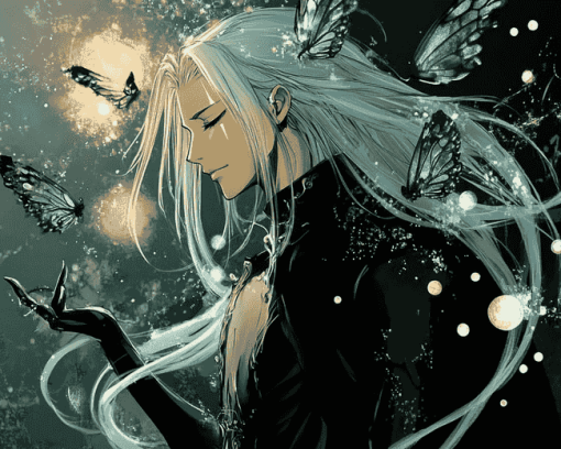 Aesthetic Sephiroth Anime Diamond Painting