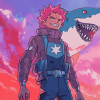 Aesthetic Shark Boy Anime Diamond Painting