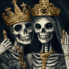 Aesthetic Skull King and Queen Diamond Painting