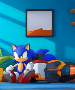 Aesthetic Sonic Diamond Painting