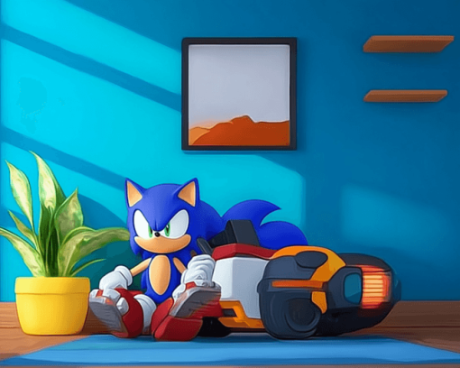 Aesthetic Sonic Diamond Painting