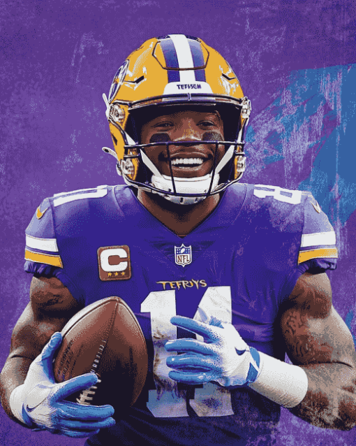 Aesthetic Stefon Diggs Sports Diamond Painting