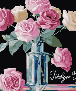 Aesthetic Thinking of You Roses Diamond Painting