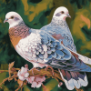 Aesthetic Turtle Dove Diamond Painting